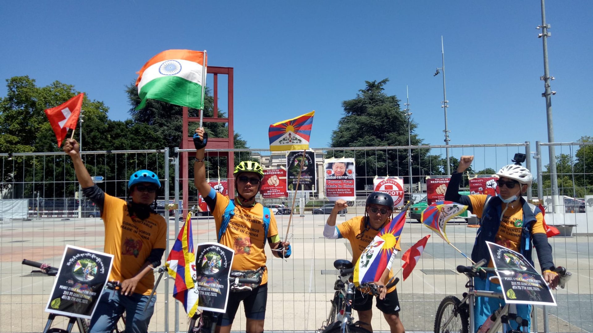 Cycle Rally for Tibet in geneva