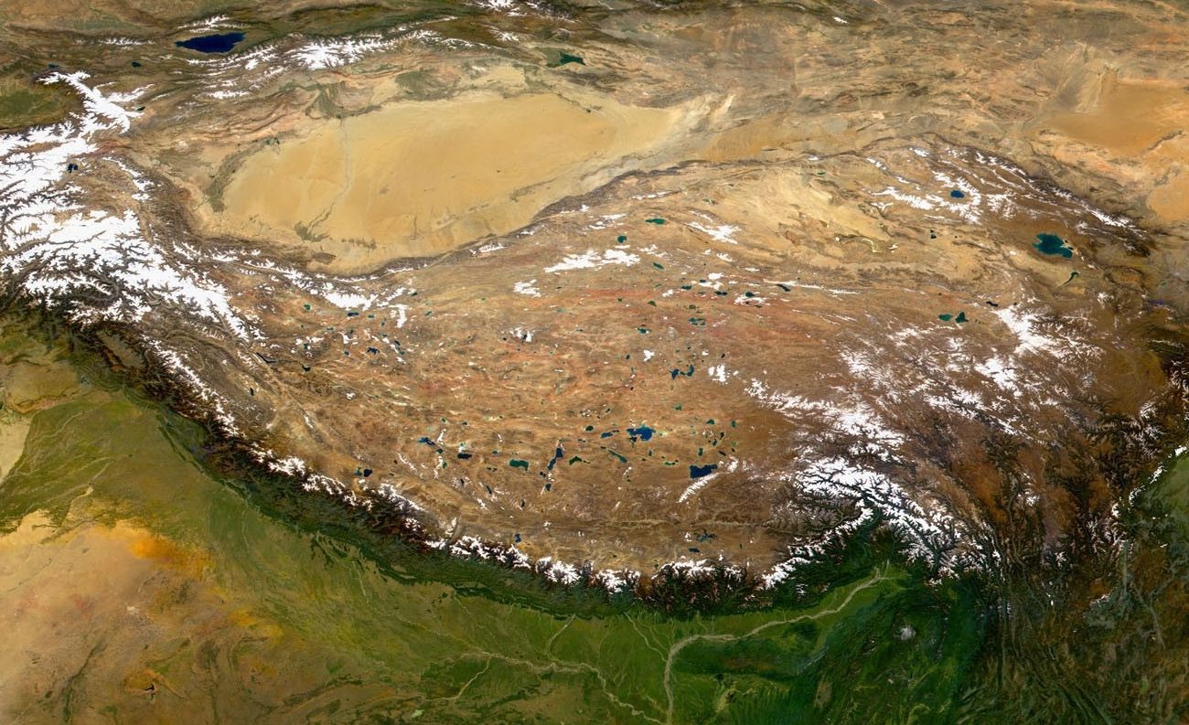 Satellite View Of The Tibetan Plateau From NASAs Terra Satellite. Photo By NASA 1300x793 