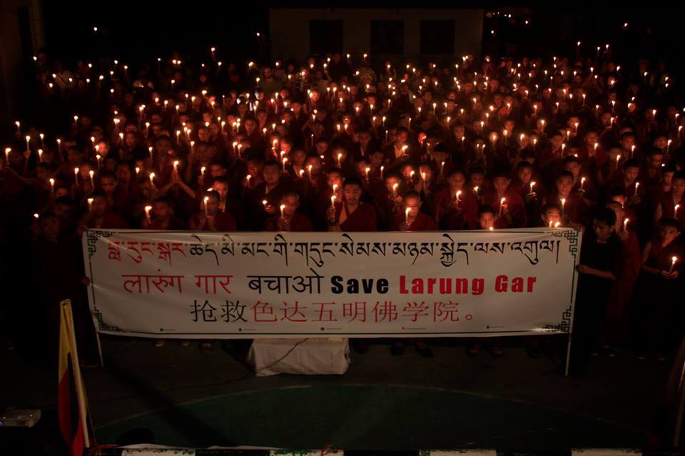 Save Larung Gar protest