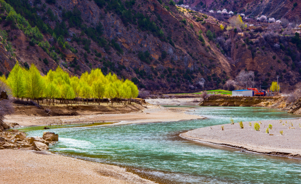 Tibet's landscape, river