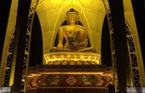 Buddha Statue at Drago County at night