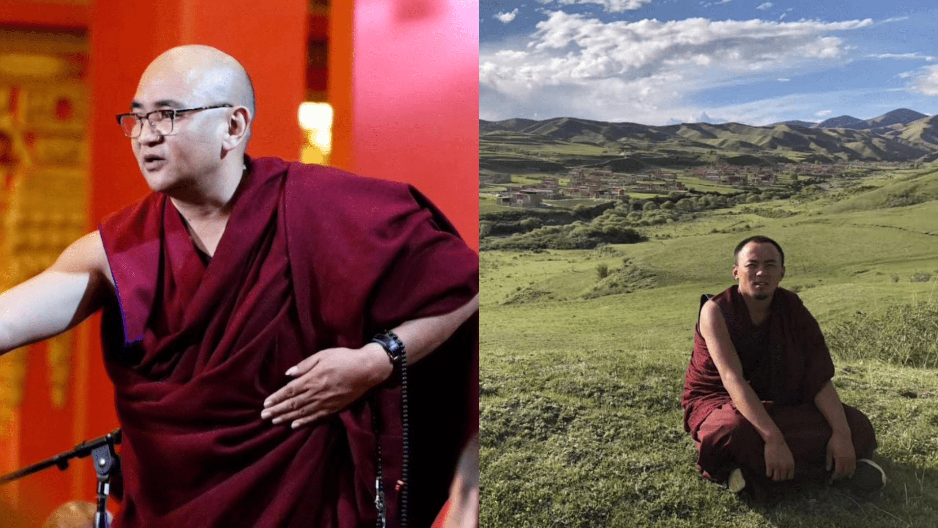 Go Sherab Gyatso (left) and Rinchen Tsultrim