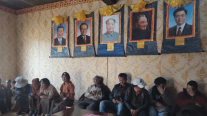 CCP leaders photos displayed at a “night school” in eastern Tibet