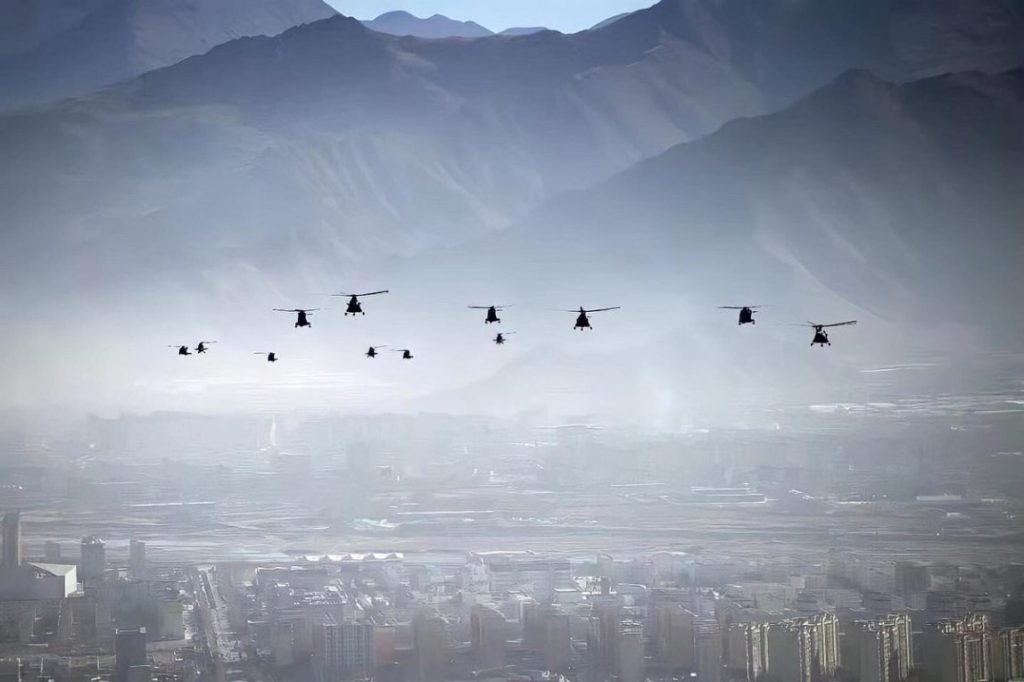 Choppers over Lhasa