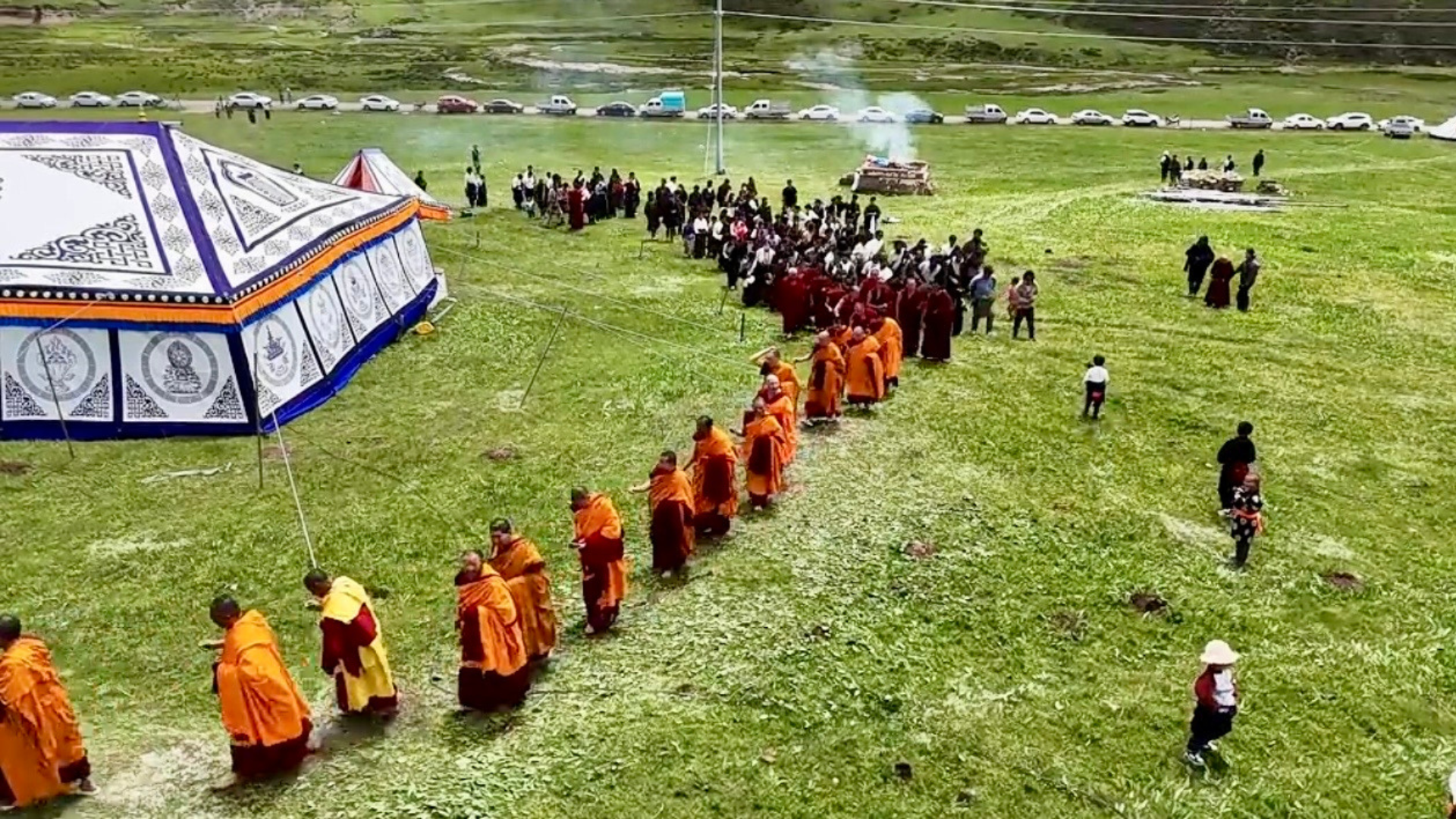 The Tsang monastery is an important religious centre for local nomadic communities. Image from Tibet.